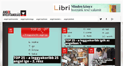 Desktop Screenshot of angolnyelvtanulas.info